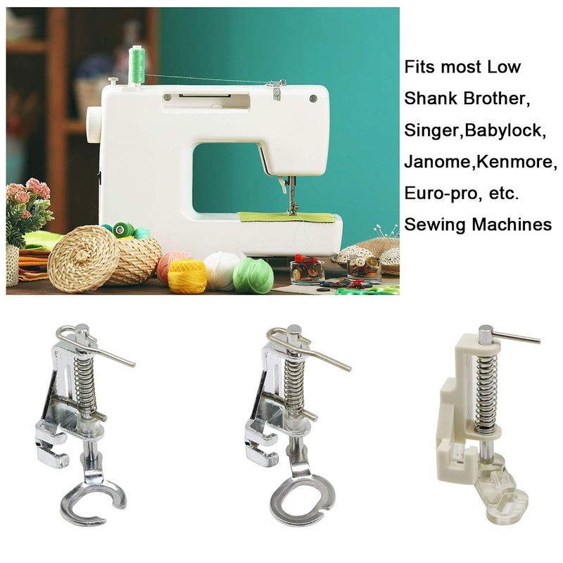 Stormshopping Large Metal Free Motion Quilting Darning Sewing Machine Presser Foot - Fits All Low Shank Singer, Brother, Babylock, Euro-Pro, Janome, Kenmore, White, Juki, New Home, Simplicity, Elna and More - Image 4